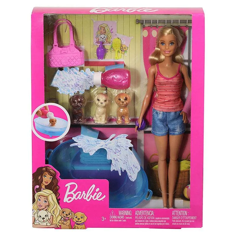 Barbie Doll/Pets - Puppy Bath Time playset