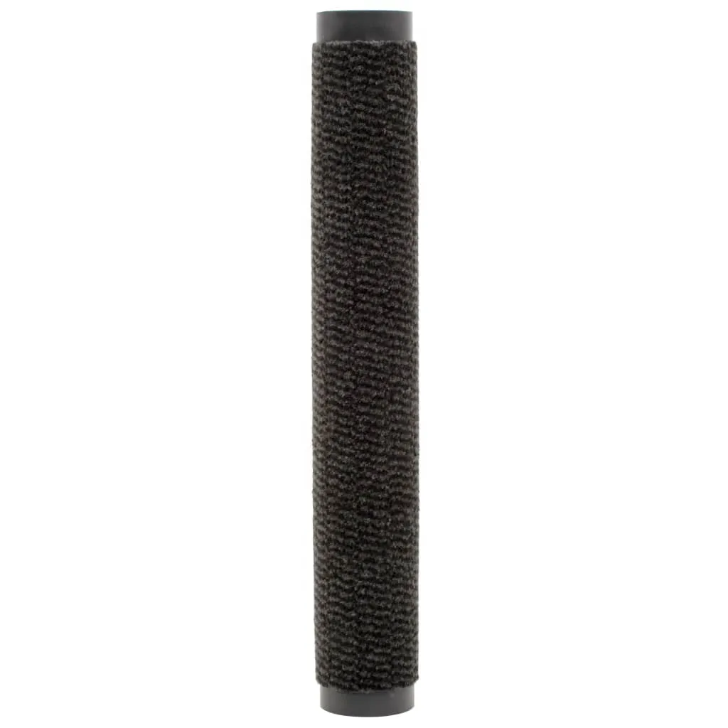 Dust Control Mats 2 pcs Rectangular Tufted 90x150 cm Black