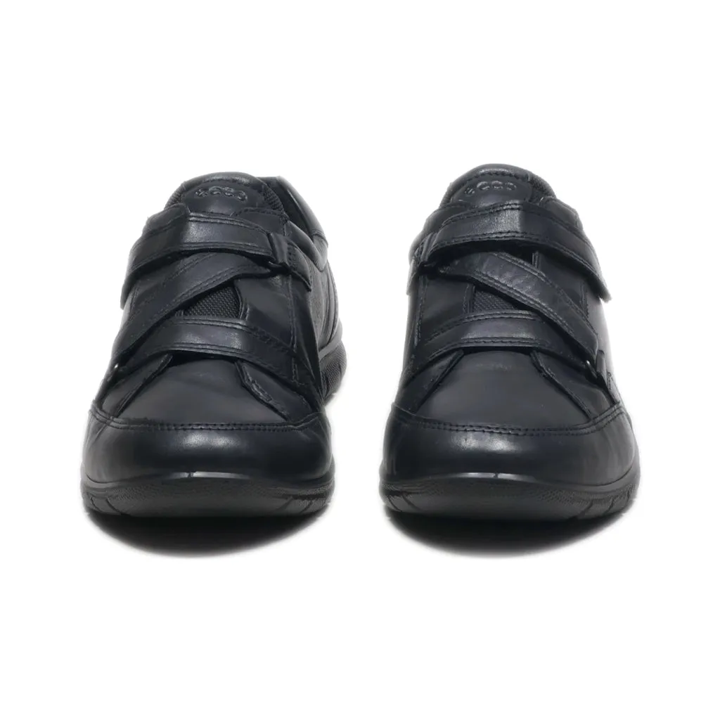 Ecco Flat Shoes Leather Black Colour For Women