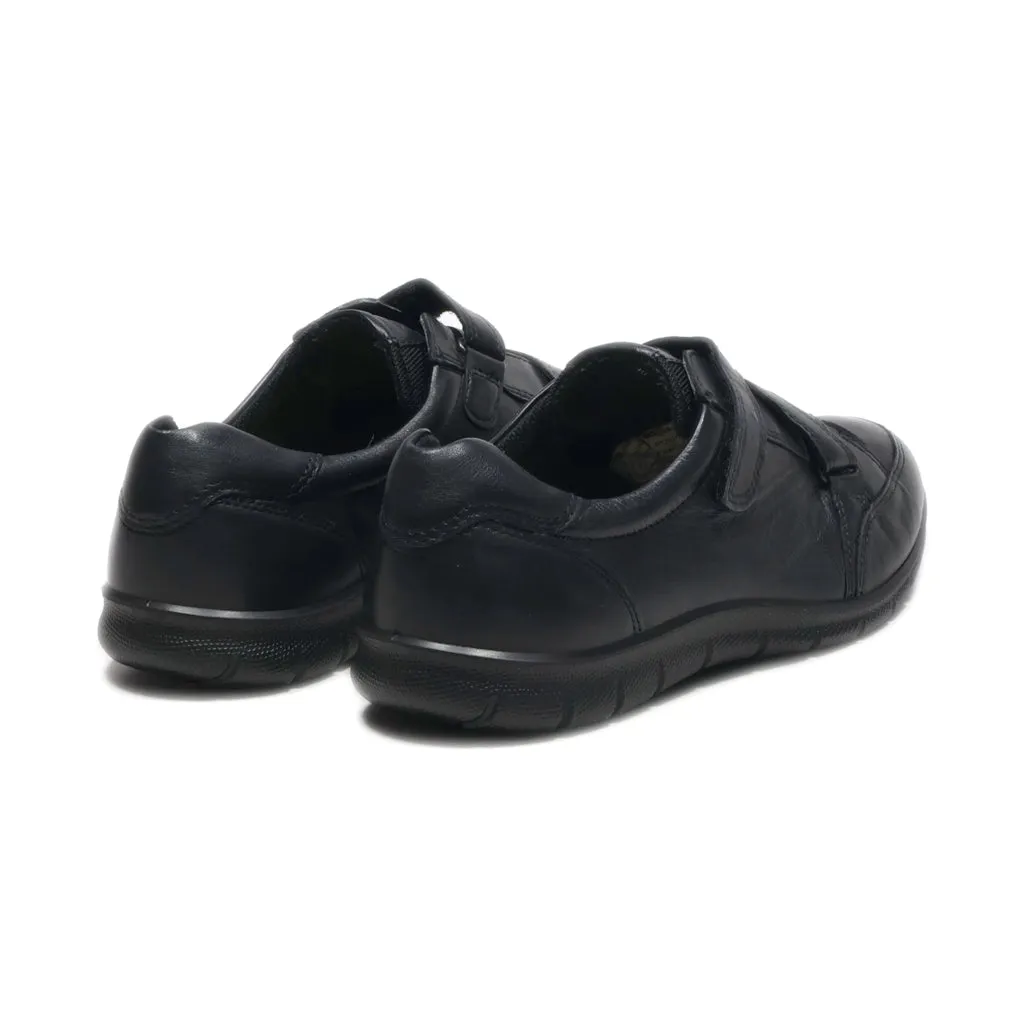 Ecco Flat Shoes Leather Black Colour For Women