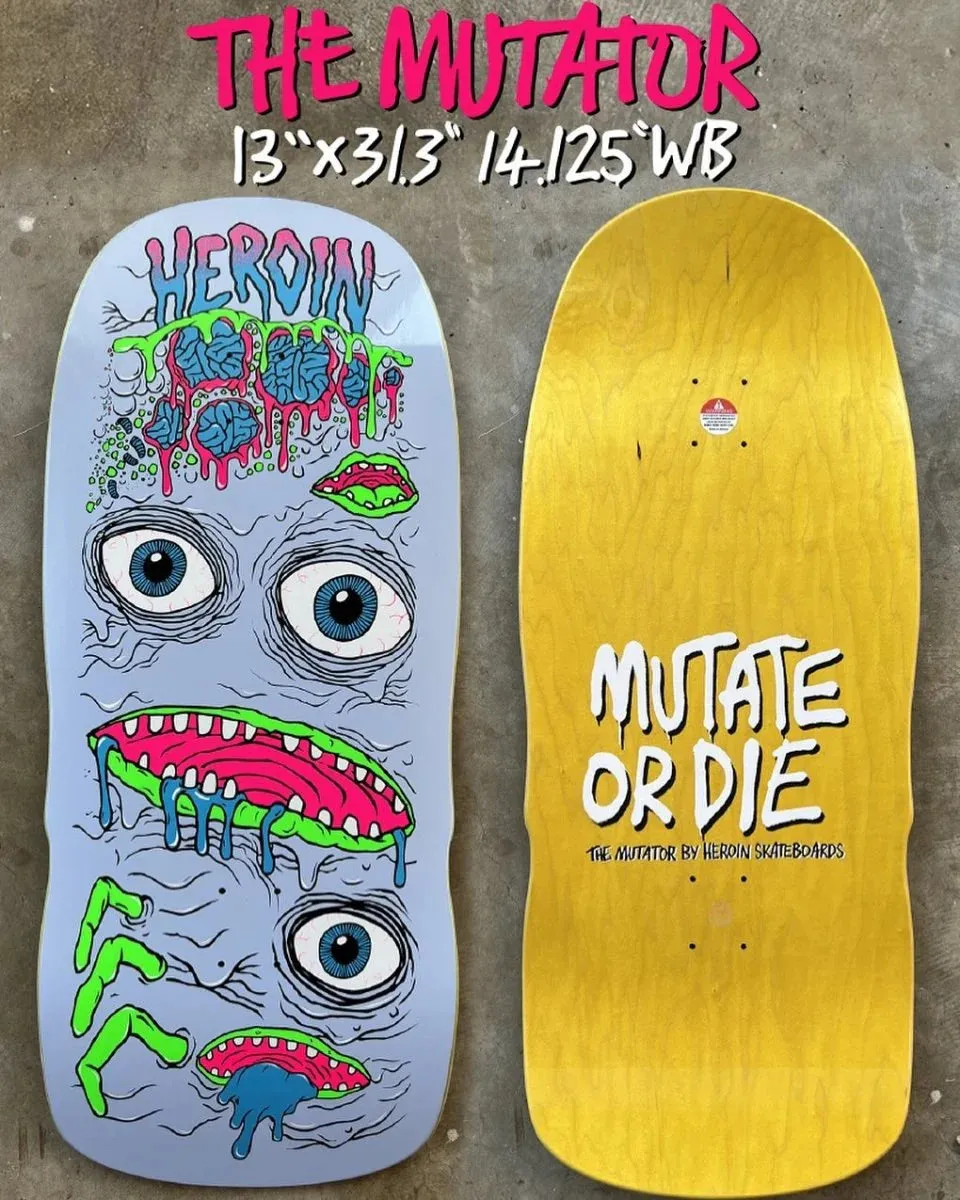 Heroin Skateboards Mutator Deck 13.0”