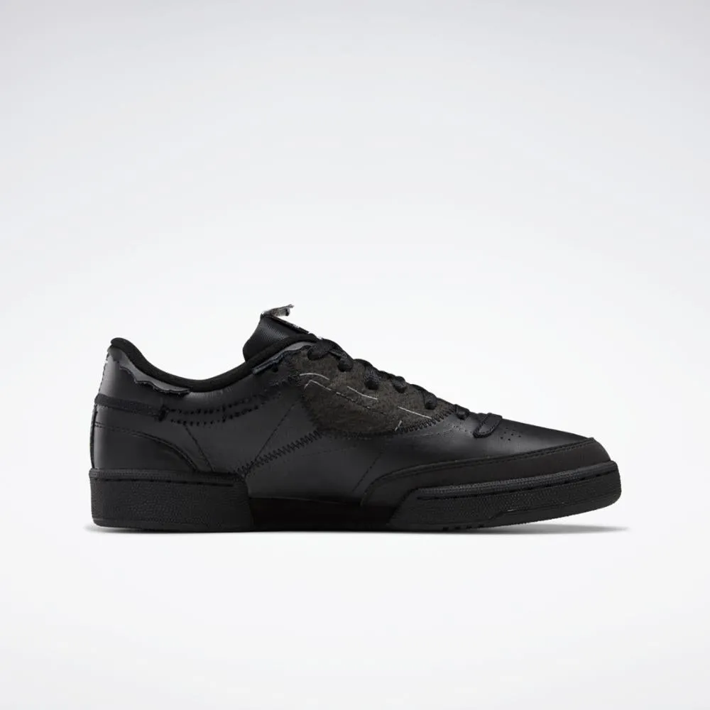 Reebok Footwear Men Maison Margiela Project 0 Club C Shoes BLACK/FTWWHT/BLACK