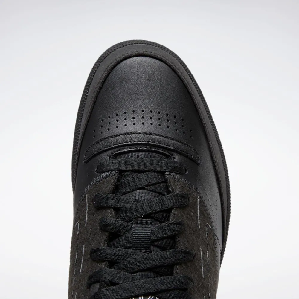 Reebok Footwear Men Maison Margiela Project 0 Club C Shoes BLACK/FTWWHT/BLACK