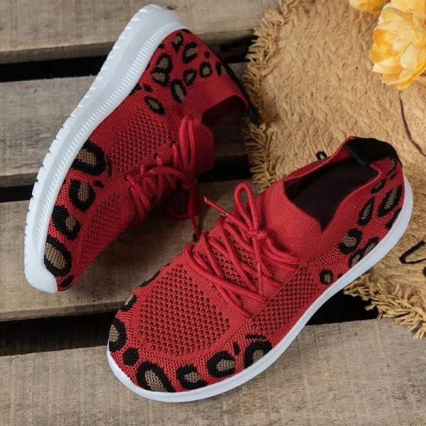 sealbeer - Red Casual Sportswear Daily Patchwork Frenulum Round Comfortable Shoes
