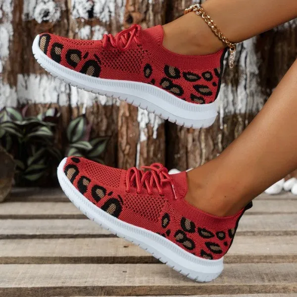 sealbeer - Red Casual Sportswear Daily Patchwork Frenulum Round Comfortable Shoes