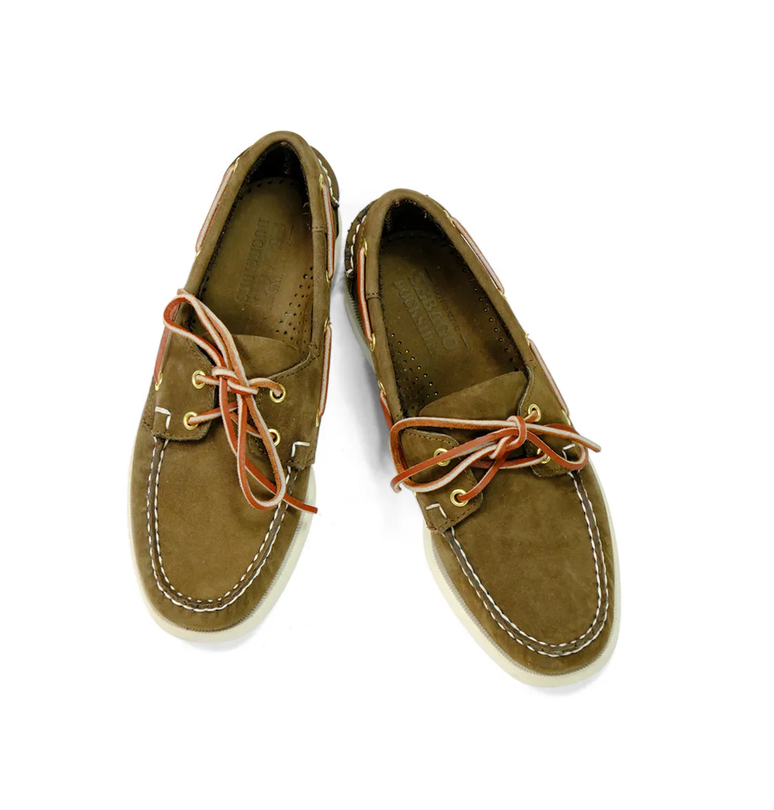 Sebago - Taupe Docksides Nubuck Boat Shoe EU EU 40 / UK 6,5